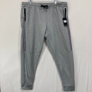 New ENCX Performance Mens Joggers size 2XL Light Gray Drawstring Active
